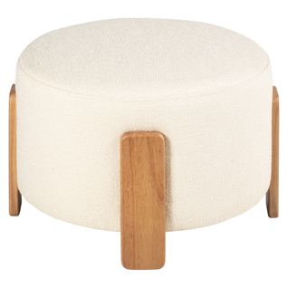 Pouf H. 36 cm BOUCLE Blanc