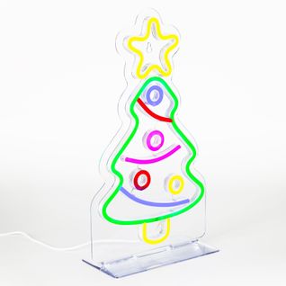 Néon Led USB H. 37,5 cm SAPIN Multicolore