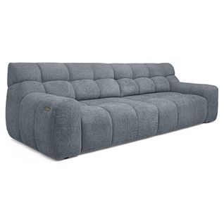 Canapé relax 4 places COCOON tissu gris