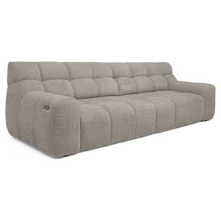 Canapé relax 4 places COCOON tissu beige