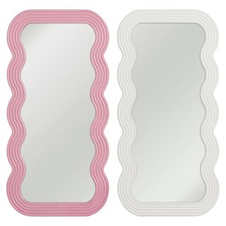 Miroir vague 60x30 cm JOSIE Blanc ou rose