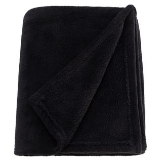 Plaid 125x150 cm DOUCEUR Noir