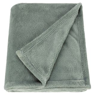 Plaid 180x230 cm DOUCEUR Vert de gris