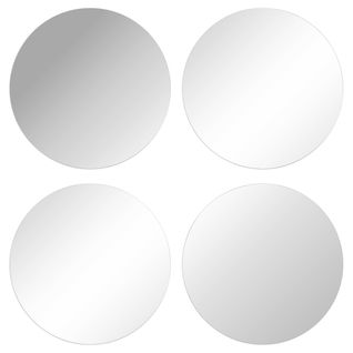 4 miroirs rond D. 30 cm PICO Transparent