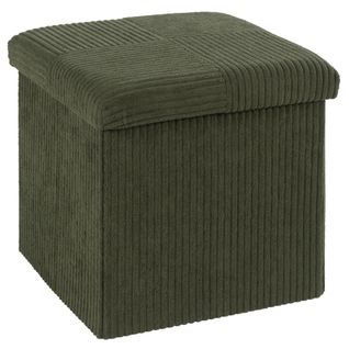 Pouf pliable H. 38 cm PAT Kaki