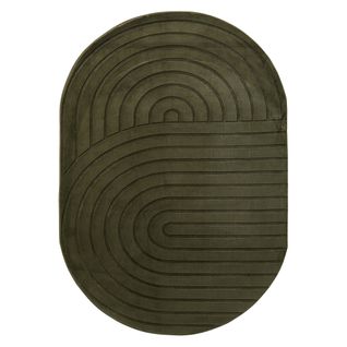 Tapis 160x230 cm OVAL Kaki