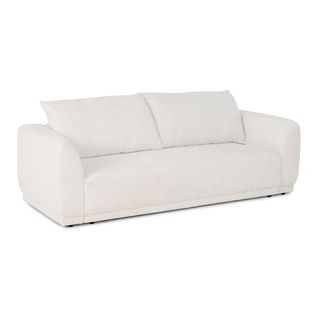 Canapé 3 places convertible AUSTIN tissu écru