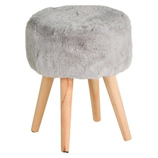 Pouf H. 40 cm JACOB Gris