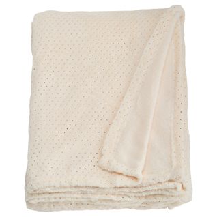 Plaid 130x160 cm ATHENA Ecru