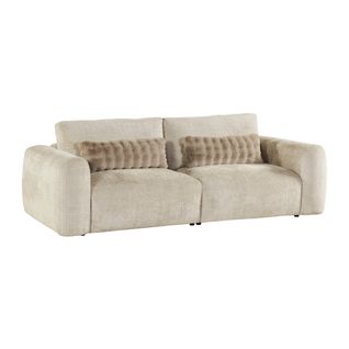 Canapé 3 places BELLO tissu beige