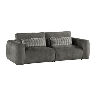 Canapé 3 places BELLO tissu anthracite