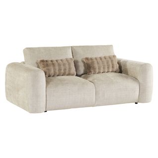 Canapé 2 places BELLO tissu beige