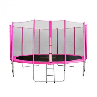 Myjump 4,30 M Trampoline De Jardin Rose