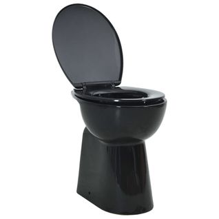 Toilette Haute Sans Bord Avec Fermeture Douce Cuvette Wc Siège De Toilette Salle De Bain