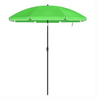 Parasol De Jardin Diamètre 2 M Ombrelle Protection Upf 50+ Inclinable Portable Résist