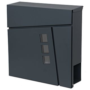 Boîte Aux Lettres Murale Compartiment à Journaux Revêtement Par Poudre 04_0001334