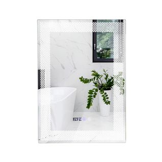 Miroir Mural Salle De Bain LED à 3 Couleurs Luminosité Réglable Fonction Mémoire Et De Désembuage