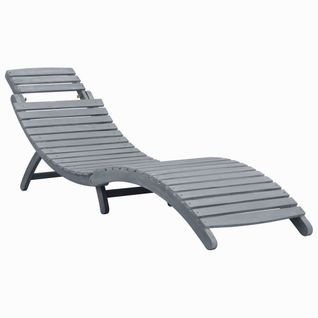 Transat Chaise Longue Bain De Soleil Lit De Jardin Terrasse Meuble D'extérieur Délava