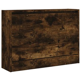 Armoire à Chaussures Range Chaussures Rangement Meuble Entrée Couloir Salon 80 X 21 X 57 Cm Bois I