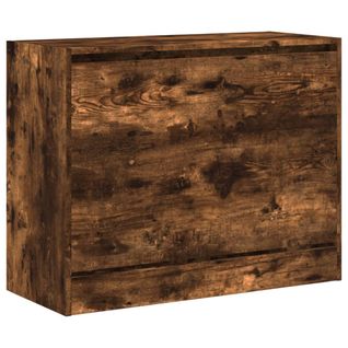 Armoire à Chaussures Range Chaussures Rangement Meuble Entrée Couloir Salon 80 X 34 X 63 Cm Bois D