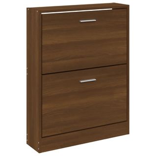 Armoire à Chaussures Range Chaussures Rangement Meuble Entrée Couloir Salon 59 X 17 X 81 Cm Bois D