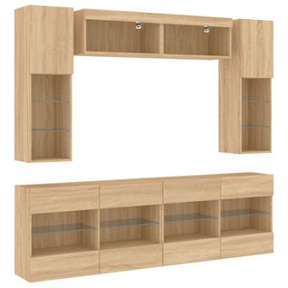 Ensemble De Meubles Armoire Buffet TV Télévision Salon Chambre Séjour Murau X 6pièces