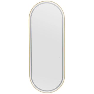Poste De Coiffure Miroir Éclairage LED Ultra-plat Ovale 70 X 4 X 180 Cm Verre Acier
