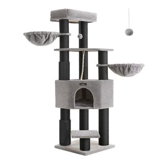 Arbre à Chat Grand Et Stable Avec Tapis Chaud Auto-toiletteurs Poteaux à Griffer Nich