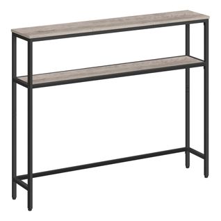 Console Pour Couloir Table De Salon Fine à 2 Niveaux 20 X 120 X 80 Cm Table D’appoint