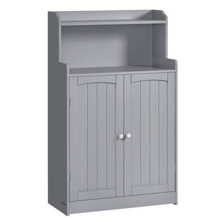 Meuble De Salle De Bain Meuble De Rangement Armoire 2 Portes 2 Étagères Réglables