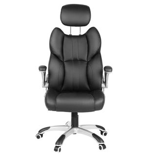 Siège De Bureau Pivotant Fauteuil Ergonomique Avec Accoudoirs Pliables Piètement