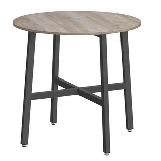 Table à Manger Table De Cuisine Ronde Pour Salon Bureau 80 X 75 Cm Style Industriel