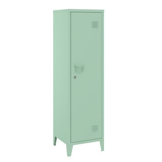 Armoire Étagère Meuble De Rangement 137 X 38 X 38 Cm à Casier Métallique Vérouillable
