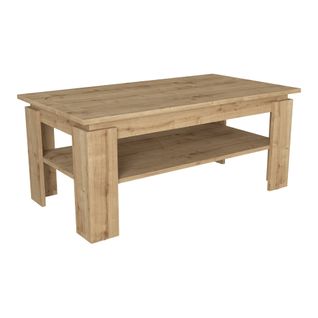 Table Basse Console D'appoint 110 X 60 X 47 Cm Effet Chêne 03_0010811
