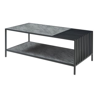 Table Basse Console D'appoint 120 X 60 X 45 Cm Noir 03_0010834