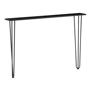 Table Console 82 X 120 X 18 Cm Entrée Salon Salle à Manger Noir 03_0010874