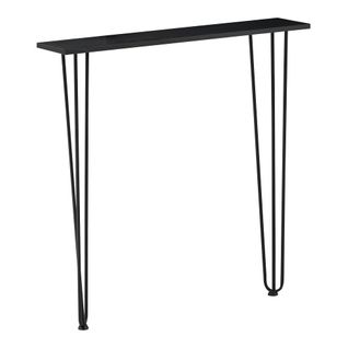 Table Console 82 X 80 X 18 Cm Entrée Salon Salle à Manger Noir 03_0010875