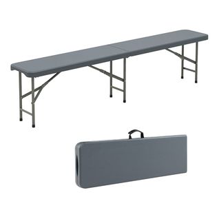 Banc Pliable 180 X 30 X 43 Cm Capacité 600 Kg Design Pratique Et Décoratif En Hdpe Gr