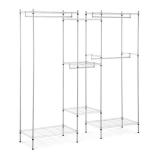 Portant à Vêtements 190 X 45 X 195 Cm 210 Kg Portant à Vêtements Solide Porte-vêtemen