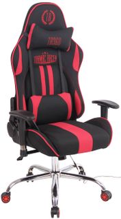 Fauteuil De Bureau Gamer Design Sportif Fonction De Massage Chauffant Avec Coussins En Tissu Noir