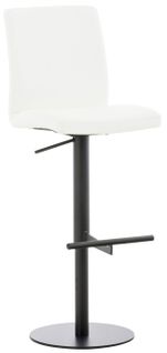 Tabouret De Bar X1 Réglable En Hauteur Et Pivotant à 360° Plateforme Ronde En Métal Noir