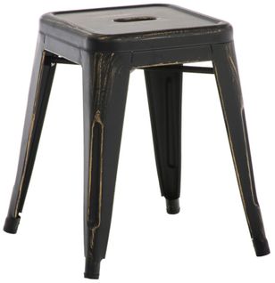 Tabouret Design Industriel Empilable Hauter 46 Cm En Métal Doré 10_0005495
