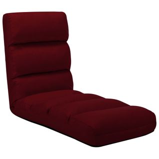 Fauteuil De Sol Chaise De Sol Réglable Piable En Pvc Rouge Bordeaux Dec026241