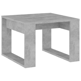Table D'appoint Table Basse De Salon 50 X 50 X 35 Cm Bois D’ingénierie Couleur Gris Béton Dec03245