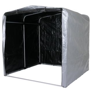 Abri De Jardin En Aluminium Rangement Divers Extérieur Protection Uv Imperméable 201x201x201 Cm Ar
