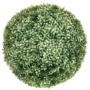 Boule De Buis Artificiel En Topiaire Plante Décorative Pour Extérieur Diamètre 55 Cm Blanc 04_0006