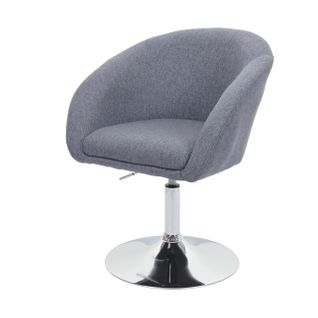 Chaise De Salle à Manger Pivotante Réglable En Hauteur Tissu/textile Gris Foncé 04_0006311