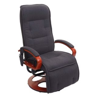 Fauteuil De Relaxation Fonction De Massage 9 Programmes 5 Niveaux D'intensité Tissu Gris Foncé 04_