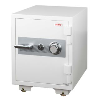 Coffre-fort Double Sécurité Serrure Et Code 60x46x47 Cm 39l Métal Blanc 04_0006467