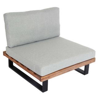 Fauteuil Lounge Jardin En Aluminium Et Bois D'acacia Confort Et Élégance 04_0006844